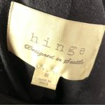 Hinge Black Quilted Leather Full Zip Moto Jacket M Photo 3