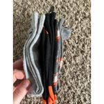 NWOT Women's gnome socks,‎ gray/white checker, black with orange heels/toes Photo 2