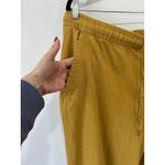 Old Navy  mustard yellow linen blend Pants wide leg size XL tall some wear Photo 1