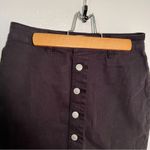 PacSun  Button Front Denim Mini Skirt Black Photo 2