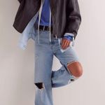 Free People Vinny Black Bomber Jacket Photo 1