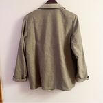 Linda Allard Ellen Tracy Sage Wool Blend Reversible Blazer Size 10P NEW Tan Photo 6