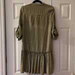ZARA Green Mini Shirt Dress Photo 8