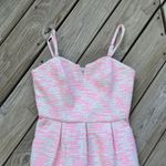 Moulinette Soeurs Anthropologie Pink & White Tweed Mini Dress Size 4 Photo 3