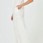 l*space L* Victoria Drawstring Empire Waist Cover-Up Dress, Medium, White, $154 Photo 2