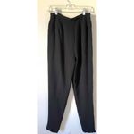 J.Crew Vintage Rayon Wool Blend Dress Pants Trousers Black Size 8 Long Photo 1
