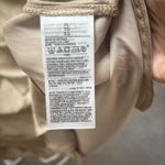 Old Navy Tan Satin Button Down Shirt Photo 7