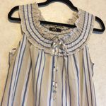 NWT win Seersucker chambray cotton striped tank Photo 1