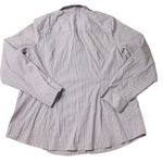 J.Jill Women’s Large Button Down Stripe Long Sleeve Shirt Polo Collar Top Photo 4