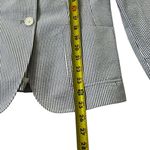 Brooks Brothers Blue & White Striped Two Button Blazer Women Size 8 | 35-14 Photo 5