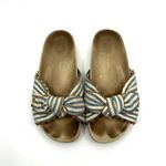 Loeffler Randall  Beattie Knotted Striped Slide Sandals Women's 5 US Photo 4