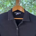 Prairie Underground Women's Black Long Sleeve Button Front Top Size L Size L Photo 3