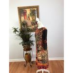 Tiana B . Shift Dress Womens Medium Black Paisley Slit Sleeve Boat Neck Pullover Photo 6