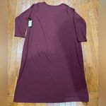 Terra & Sky  Long Sleeve Burgundy Dress Photo 1