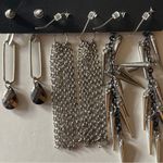 Torrid Silver Spike and Chain Earrings Set Punk 3 designs New gift Photo 1