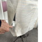 Avec Les Filles Mixed Media Plaid Cotton Trench Coat Womens Size M Photo 10