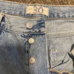 Free People We the free high waisted Distressed Light Blue Jeans size 30 Y2K baggy Photo 5