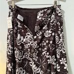 Danny & Nicole  Brown and White Floral A-Line Skirt, size 8 (1 piece) Photo 9