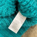 Tobi  teal blue green cable knit cropped sweater Photo 4