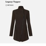 CAbi NWT   Legacy Topper Jacket Size L  Style #4492 Dark Chocolate Brown Photo 4