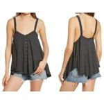 Free People  We the Free Dream Weaver Boho Oversized Flowy Tank Grey Size XS Photo 2