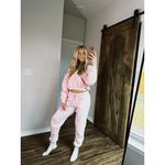 SKIMS  Cotton Fleece Blend Classic Joggers in Barely Pink Size Large Photo 2