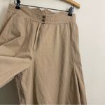 J. Peterman Wide Leg Culottes Khaki Cotton Skirted Pants Size 16 High Rise Tan Photo 7