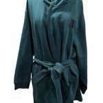 Savagexfenty NEW Savage X Fenty Hunter Green Savage Showgirl Short Robe Photo 5