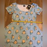 Rare! Cakeworthy Sesame Street Cookie Monster Skater Dress Blue Size L Photo 4