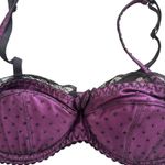 AGENT PROVOCATEUR Jesse Purple Polka Dot Bra‎ 32C *Rare* Size undefined Photo 2
