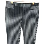 Banana Republic  Women's Sloan Striped Crop Pants Navy Size 10 Career Modern‎ Photo 5