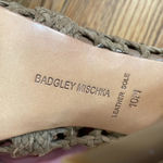 Badgley Mischka Mark & James  Leather Stiletto heel peep toe bootie Brown Size 10 Photo 7