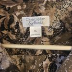 Christopher & Banks  Button Front Blouse XL Business Casual Top Photo 2