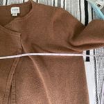 J.Crew Cotton Cardigan Sweater size XS Brown Tan Knit Jacket Academia Norm Core Photo 5