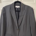 Calvin Klein  Womens Blazer 16W Gray Career Business Office‎ Jacket Coat Photo 1