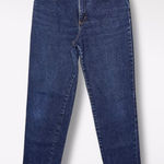 Faded Glory  High Rise Straight Leg Dark Wash Stretch Jeans Size 8 Petite Photo 0