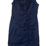 Talbots Black Sheath Dress Size 8 Ruffle Button Front Business Casual L Photo 0