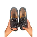 J Slides Womens Platform Sneaker Black leather Maya Lace up Sneaker SIZE 7.5 Photo 5