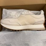 New Balance 327 Cream and Tan Sneakers Photo 5