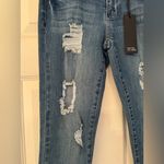 Black Label  Crop Jeans C’est Toi Women's Blue Denim Distressed Jeans Size 26 Photo 5