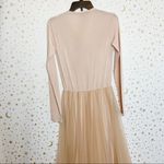 Blush Pink Long Sleeve Tulle Formal Gown Dress Photo 8