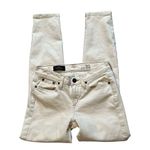 J.Crew Cream Ecru Toothpick Denim Jeans, sz 25 Photo 9