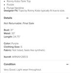 Torn By Ronny Kobo Ronny Kobo Burgundy Tank Top Photo 3