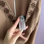 Wild Rose Vintage Warm Brown Wide-Leg Rayon Jumpsuit Boho Chic Coastal Cowgirl Photo 7