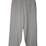 Free People Women's White Cotton Elastic Wide Leg Beach Pants Size Large L NWOT Photo 1