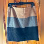 Amanda & Chelsea  Women’s Colorblock Wool Blend Skirt Brown/Gray/Black Size 10‎ Photo 1