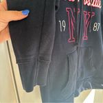 Aeropostale Y2K Full Zip Hoodie Sweatshirt. Size: Small. Navy, Pink, and White. Photo 2