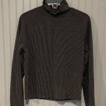 Serra  Women’s Charcoal Gray  Ribbed Turtleneck Sweater Large Photo 0