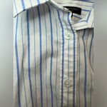 Banana Republic  Y2K Women’s Cotton Striped Button-Down Riley Shirt Size‎ 2 Photo 5