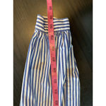 Gap  Blue‎ White Stripe Ruffle V Neck Cottage Shirt Womens Small Peasant Feminine Photo 16